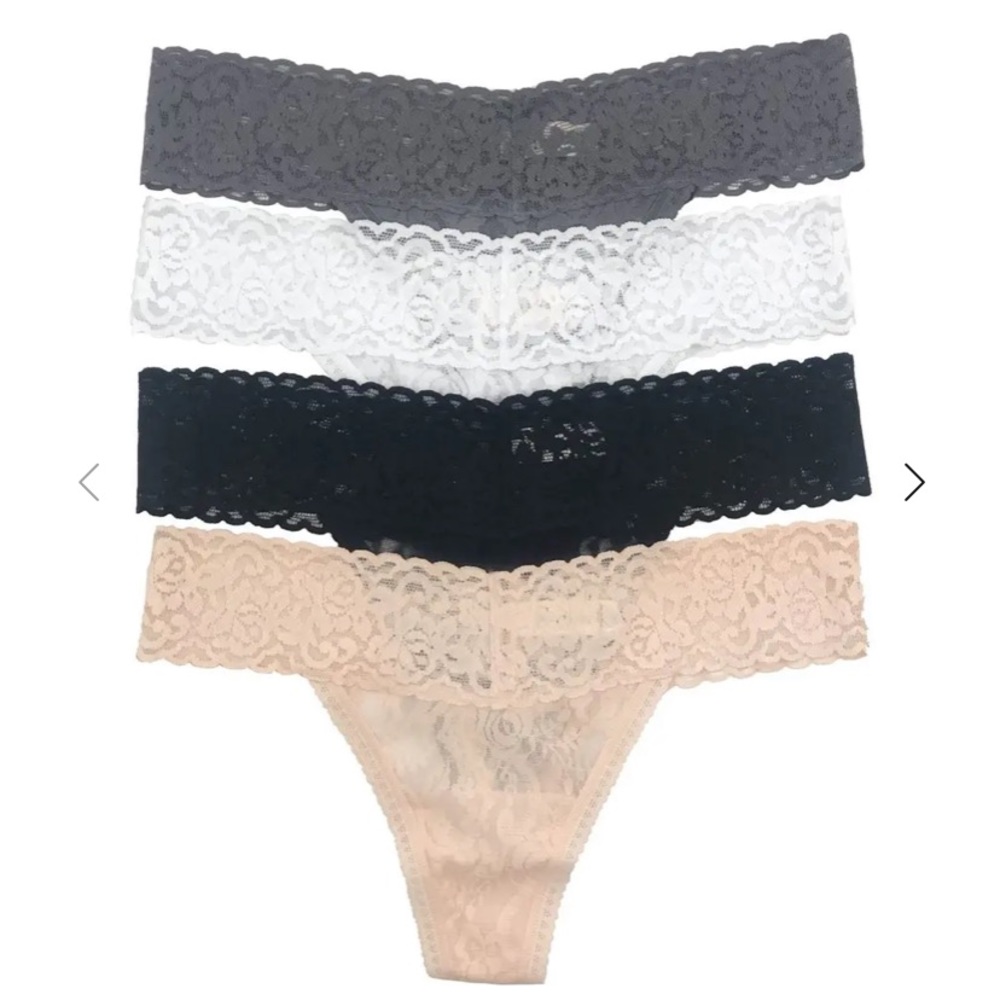 SOLD Felina 4 pack lace thong